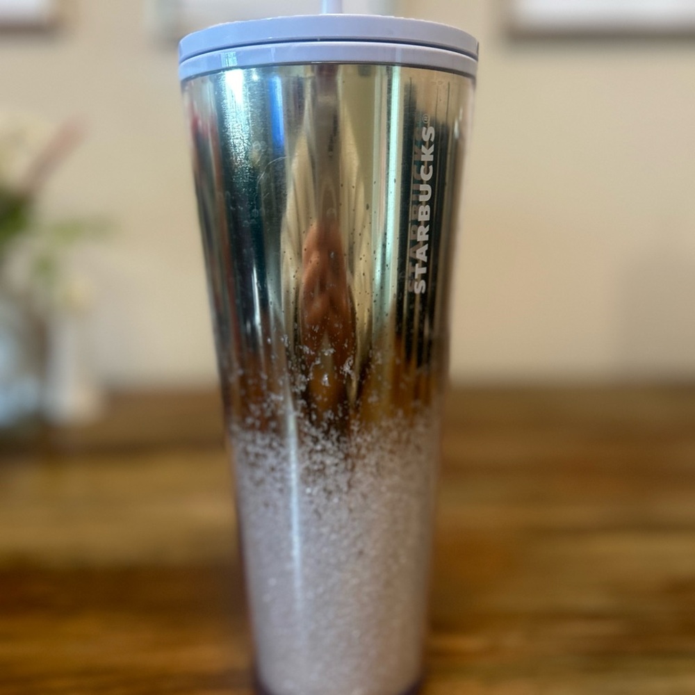 Starbucks Silver Glitter Tumbler